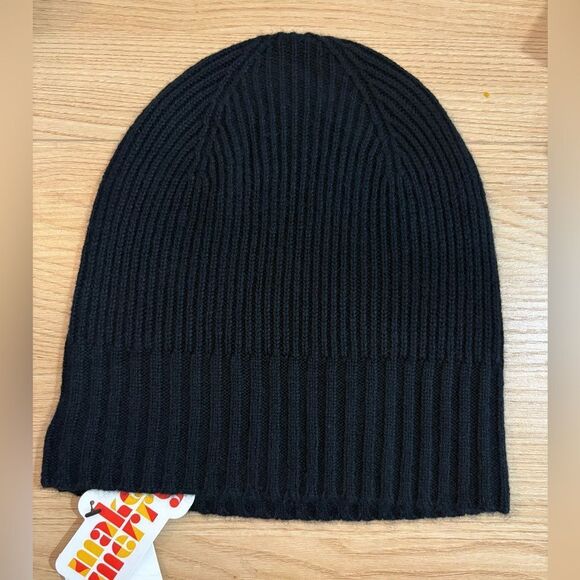 NWT Nordstrom Cashmere Beanie Black main image 6